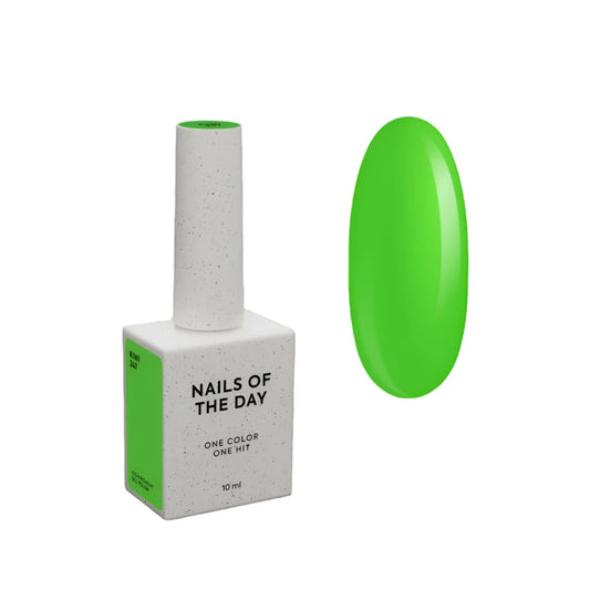 NAILSOFTHEDAY Gel Polish Kiwi‑247 – neon-grünes Gellack mit vollständiger Deckkraft in 1 Schicht, LED/UV, 10 ml