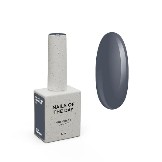 NAILSOFTHEDAY Let's special Graphite - graphitfarbener Gellack für Nägel, der in einer Schicht deckt, 10ml