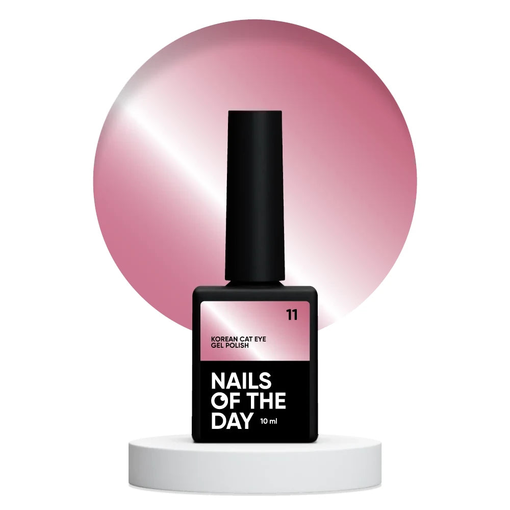 NAILSOFTHEDAY Korean Cat Eye 11 – Rosa Gel-Lack mit Katzenaugeneffekt, 10ml