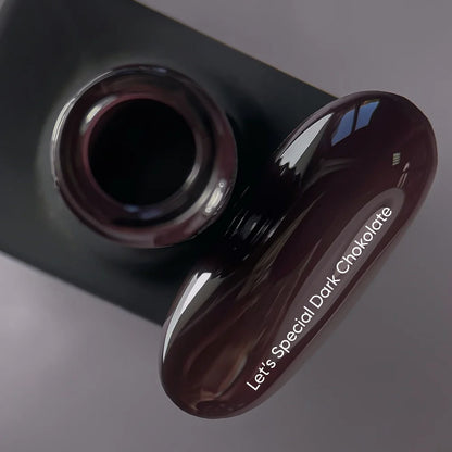 NAILSOFTHEDAY Let's special Dark Chocolate - dunkelbrauner Gellack für Nägel, der in einer Schicht deckt, 10ml