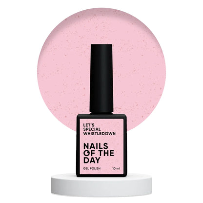 NAILSOFTHEDAY Let’s Special Whistledown — rosafarbener Gel-Nagellack mit goldenem Schimmer, 10ml