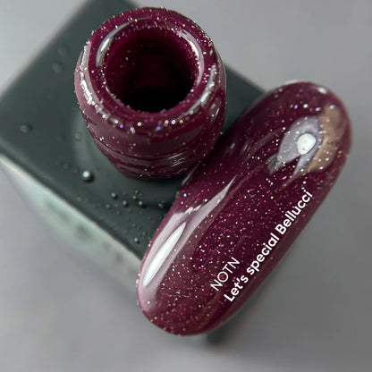 NAILSOFTHENIGHT Let’s Special Bellucci – бордовый светоотражающий гель-лак, 10мл