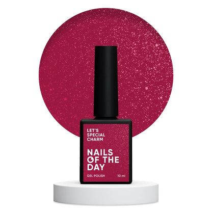 NAILSOFTHEDAY Let’s Special Charm — leuchtend himbeerrosa Gel-Lack mit feinem Schimmer für Nägel, 10ml