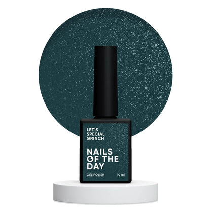 NAILSOFTHEDAY Let’s Special Grinch — smaragdgrüner Gel-Lack mit feinem Schimmer für Nägel, 10ml