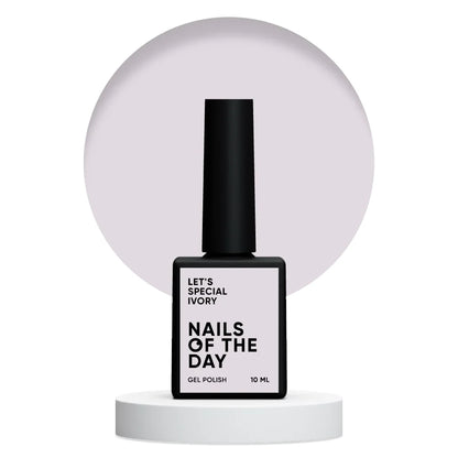 NAILSOFTHEDAY Let's special Ivory - sanfter Elfenbeinton Gellack für Nägel, der in einer Schicht deckt, 10ml
