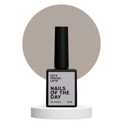 NAILSOFTHEDAY Let's special Latte - beige-karamellfarbener Gellack für Nägel, der in einer Schicht deckt, 10ml