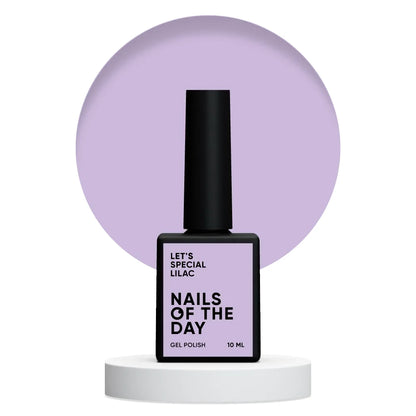 NAILSOFTHEDAY Let's special Lilac - spezieller fliederfarbener Gellack für Nägel, der in einer Schicht deckt, 10ml