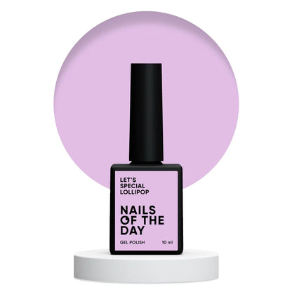NAILSOFTHEDAY Let’s Special Lollipop — fliederfarbener Pastell-Gel-Nagellack, 10ml
