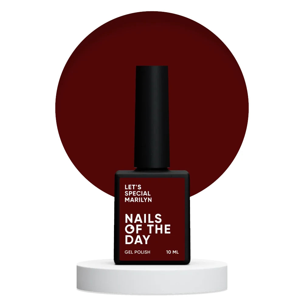 NAILSOFTHEDAY Let's special Marilyn - gebackener Blut Gellack für Nägel, der in einer Schicht deckt, 10ml