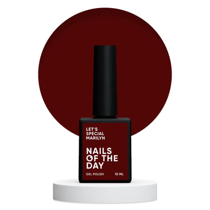 NAILSOFTHEDAY Let's special Marilyn - gebackener Blut Gellack für Nägel, der in einer Schicht deckt, 10ml