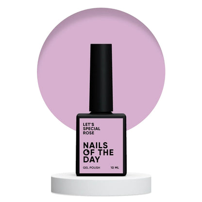 NAILSOFTHEDAY Let's special Rose - пыльно-розовый гель-лак для ногтей, перекрывающий в один слой, 10мл
