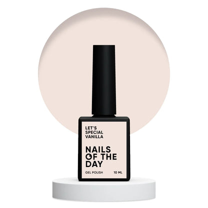 NAILSOFTHEDAY Let's special Vanilla - ванильный гель-лак для ногтей, перекрывающий в один слой, 10мл