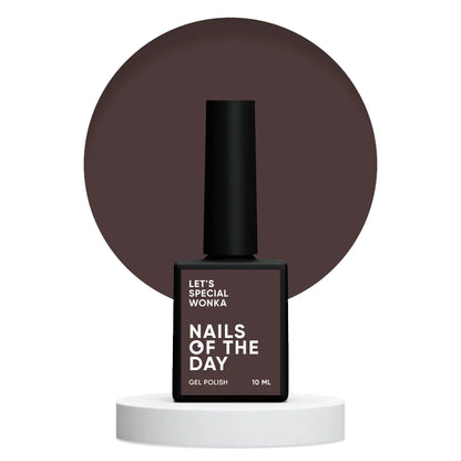 NAILSOFTHEDAY Let's special Wonka - пыльно-коричневый гель-лак для ногтей, перекрывающий в один слой, 10мл
