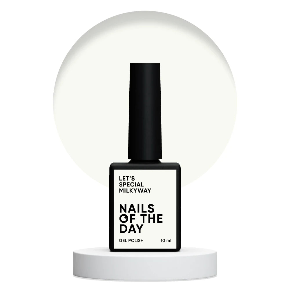 NAILSOFTHEDAY Let’s Special Milkyway — weiß-milchiger Gel-Lack für Nägel, 10ml
