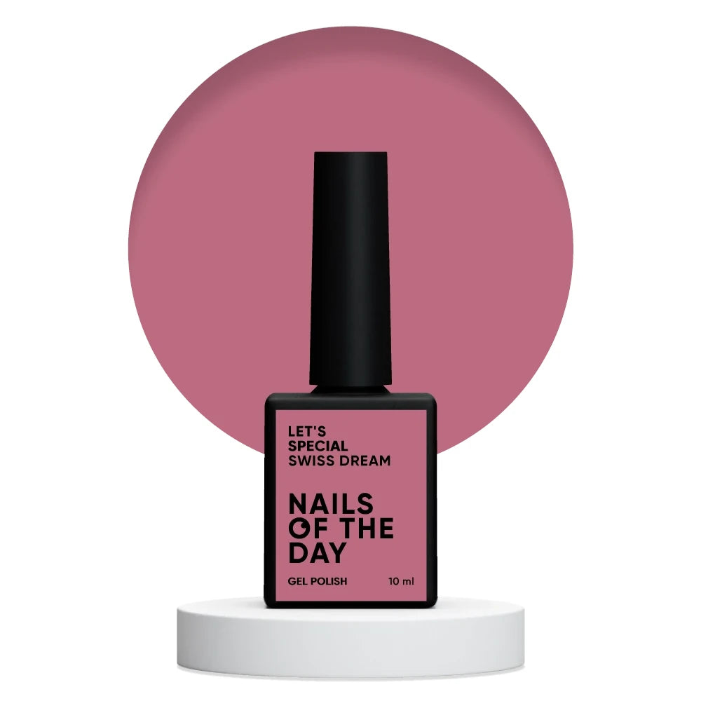 NAILSOFTHEDAY Let’s Special Swiss Dream — staubiges Rosé Gel-Lack für Nägel, 10ml