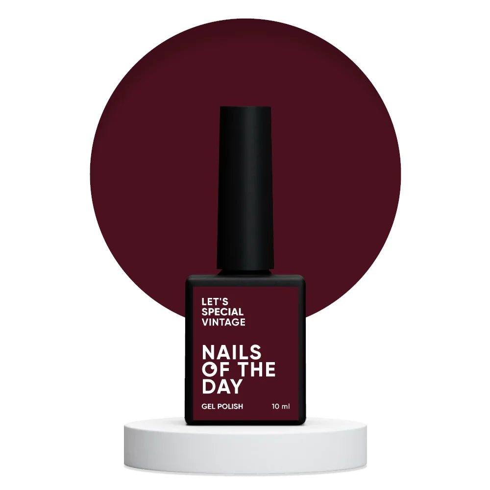 NAILSOFTHEDAY Let’s Special Vintage — Klassischer Bordeaux-Gel-Lack für Nägel, 10ml