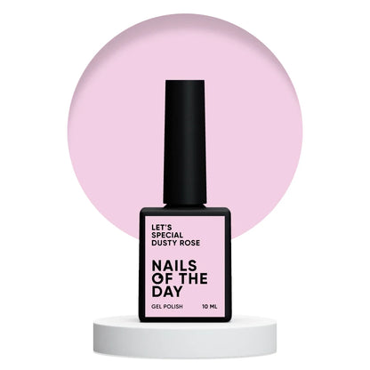 NAILSOFTHEDAY Let's special Dusty Rose - spezieller staubig-rosa Gellack für Nägel, der in einer Schicht deckt, 10ml
