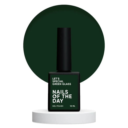 NAILSOFTHEDAY Let's special Green glass - smaragdgrüner Gellack für Nägel, der in einer Schicht deckt, 10ml