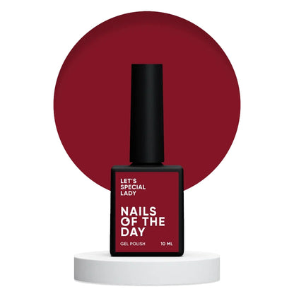 NAILSOFTTHEDAY Let’s Special Lady — насыщенно-красный гель-лак, 10мл