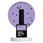 NAILSOFTHEDAY MiDots Gel Polish 04 – hell-lila Gel-Lack mit schwarzen Punkten, 10 ml