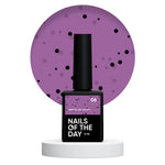 NAILSOFTHEDAY MiDots Gel Polish 06 – Violett Gel-Lack mit schwarzen Punkten für kreative Maniküre, 10 ml