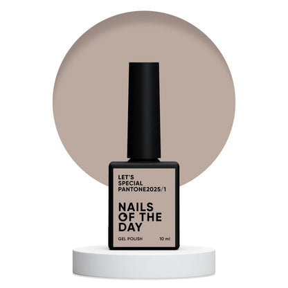 NAILSOFTHEDAY Let’s Special Pantone2025/1 — warm beige-brauner Gel-Lack für Nägel, 10ml