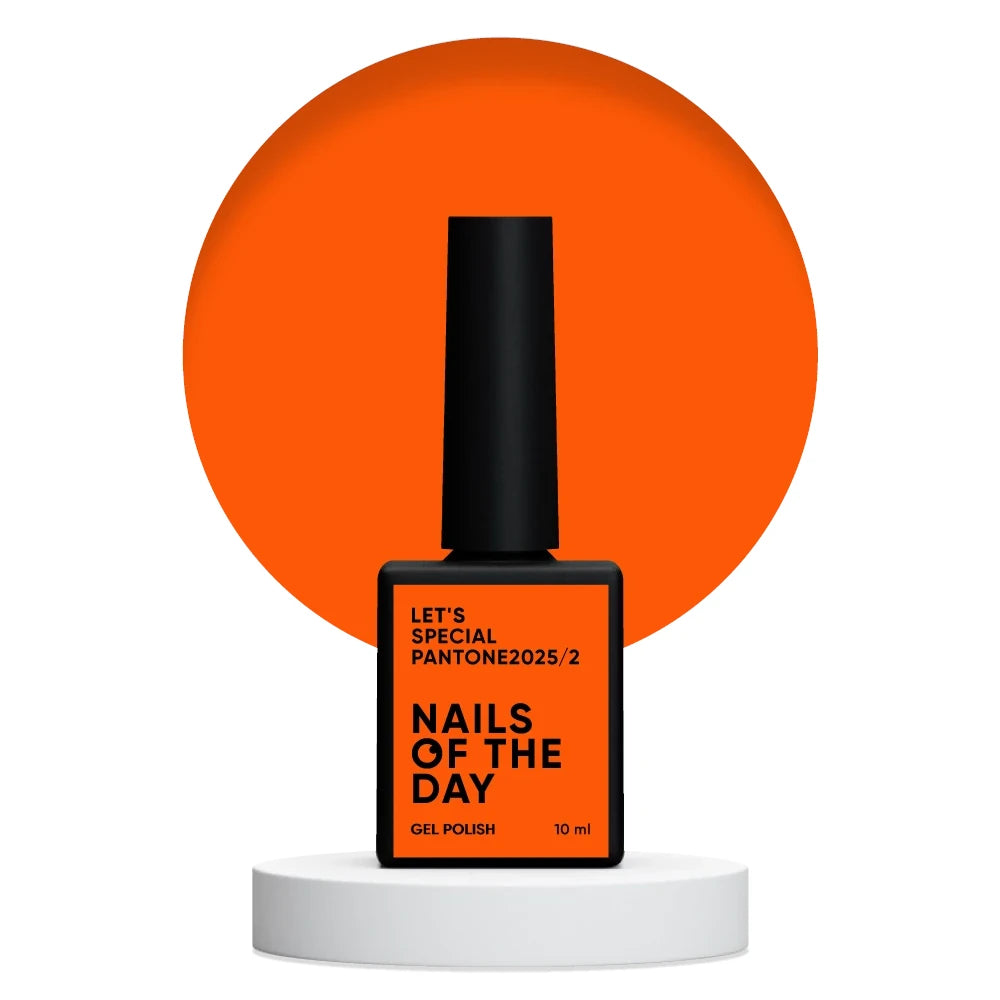 NAILSOFTHEDAY Let’s Special Pantone2025/2 — leuchtend neon-orangefarbener Gel-Lack für Nägel, 10ml
