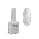 NAILSOFTHEDAY Gel Polish Paradise 01 – Silberner Glitzer-Gellack, deckend in einer Schicht, 10 ml, ohne TPO