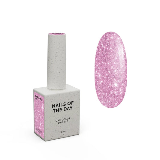 NAILSOFTHEDAY Gel polish Paradise 03 — Gellack Pink mit Glitter, 10 ml | Ohne TPO