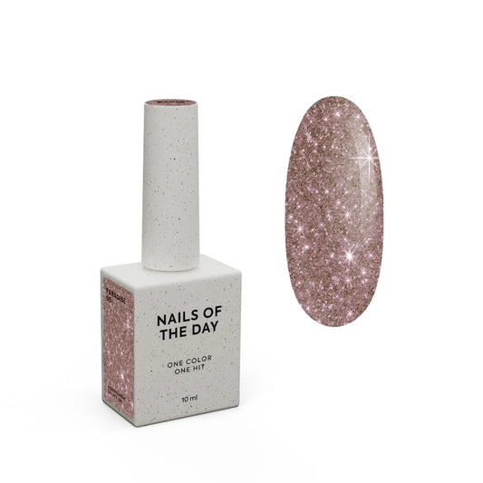 NAILSOFTHEDAY Gel polish Paradise 05 — Gellack Graphit-Braun mit Glitter, 10 ml | Ohne TPO