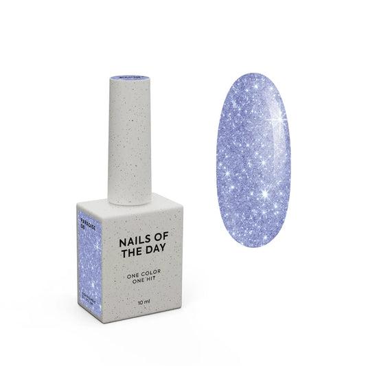 NAILSOFTHEDAY Gel polish Paradise 08 — Gellack Violett Neon mit Glitter, 10 ml