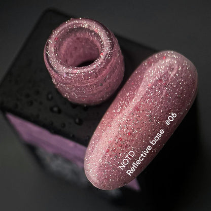 NAILSOFTHENIGHT Reflective base 06 - Camouflage Reflektierende Base mit Schimmer (soft pink), 10ml