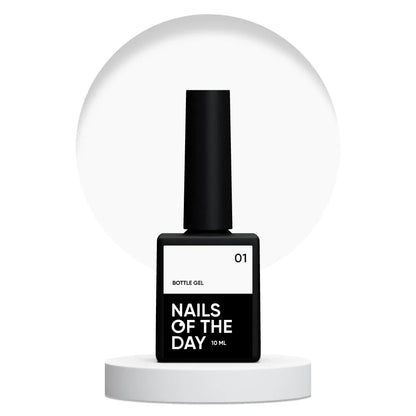 NAILSOFTHEDAY Bottle gel 01 - белый сверхпрочный гель, 10мл