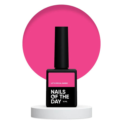 NAILSOFTHEDAY Let's special Barbie - особый неоново-розовый гель лак, 10 мл