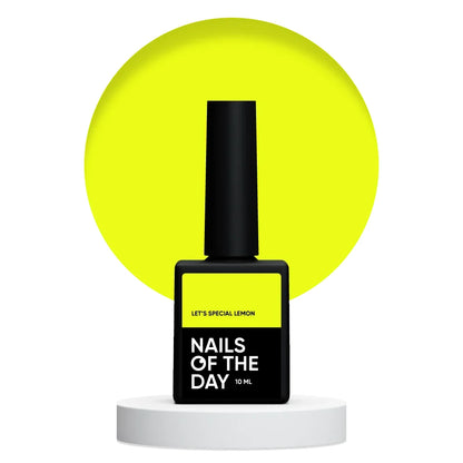 NAILSOFTHEDAY Let's Special Lemon - особый неоново-лимонный гель лак, 10мл