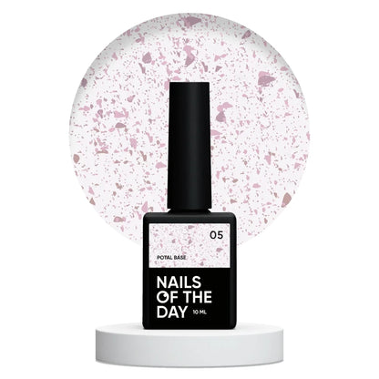 NAILSOFTHEDAY Potal Base 05 - молочная база с розовой поталью, 10мл