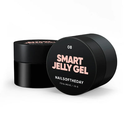 NAILSOFTHEDAY Smart Jelly Gel 08 — нюдовый/карамельный строительный гель-желе для ногтей, 15г.
