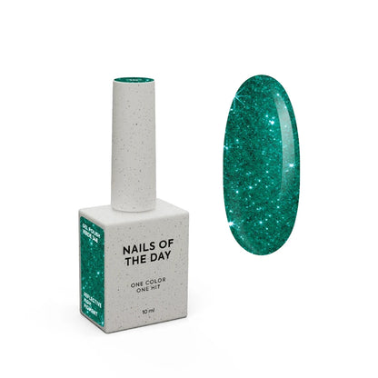 NAILSOFTHEDAY Gel Polish Verde 10 ml – Grün Lichtreflektierender Gel-Nagellack für Nägel