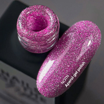 NAILSOFTHENIGHT Aperol gel polish - розовый светоотражающий гель-лак для ногтей, 10мл