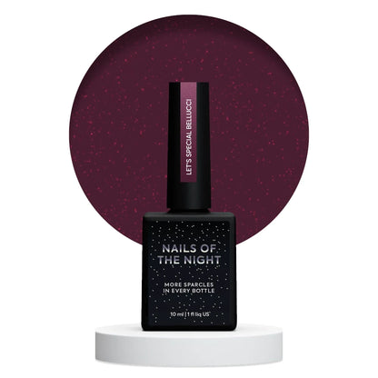 NAILSOFTHENIGHT Let’s Special Bellucci – бордовый светоотражающий гель-лак, 10мл