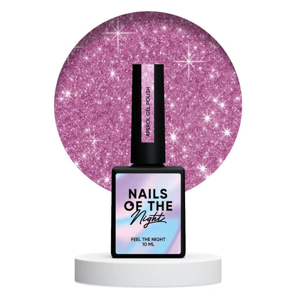 NAILSOFTHENIGHT Aperol gel polish - rosa reflektierender Gellack für Nägel, 10ml