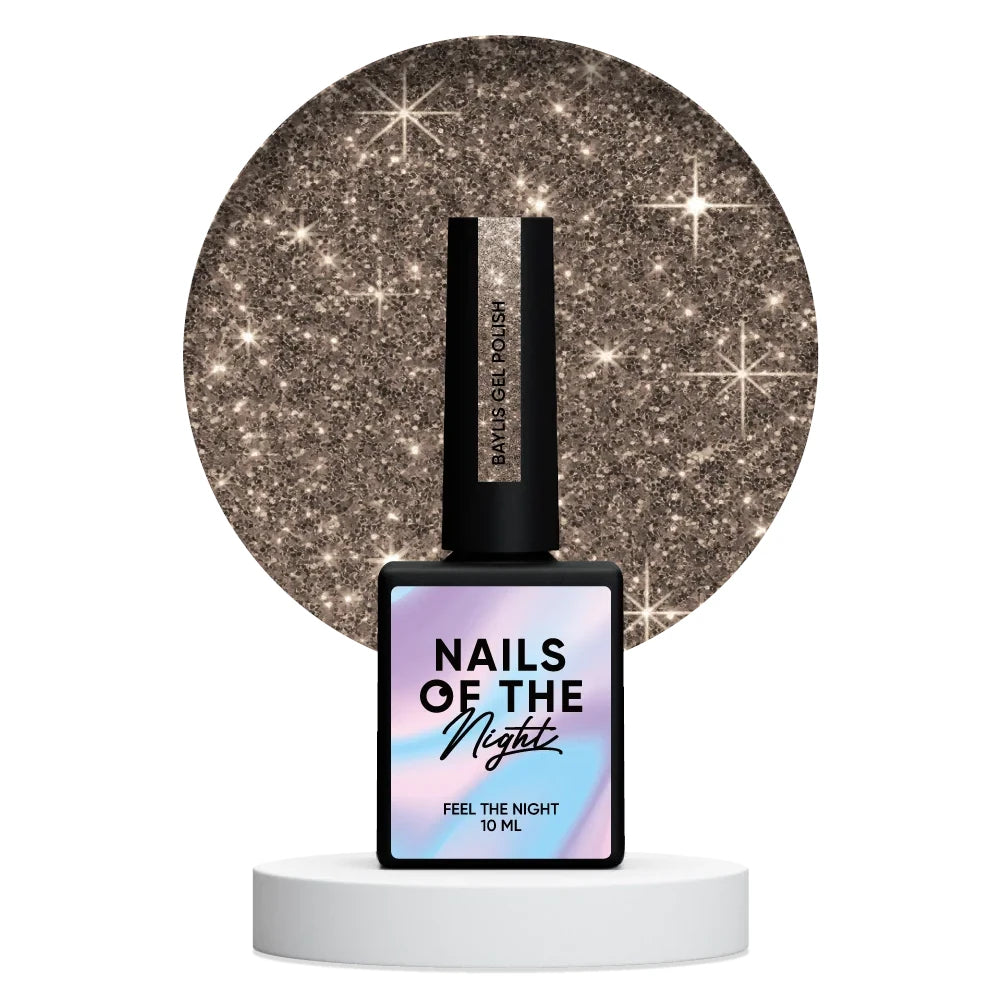 NAILSOFTHENIGHT Baylis gel polish - золотой светоотражающий гель-лак для ногтей, 10мл