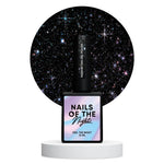 NAILSOFTHENIGHT Manhattan gel polish - schwarz mit holographischem Schimmer reflektierender Gellack für Nägel, 10ml