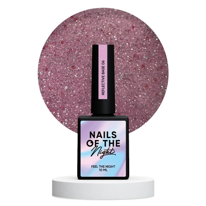 NAILSOFTHENIGHT Reflective base 06 - Camouflage Reflektierende Base mit Schimmer (soft pink), 10ml