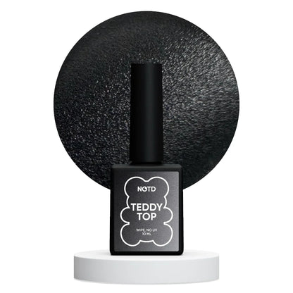 NAILSOFTHEDAY Teddy-Top-Tuch - mattes Plüsch-Top mit einer klebrigen Schicht, neue Formel, ohne UV-Filter, 10 ml
