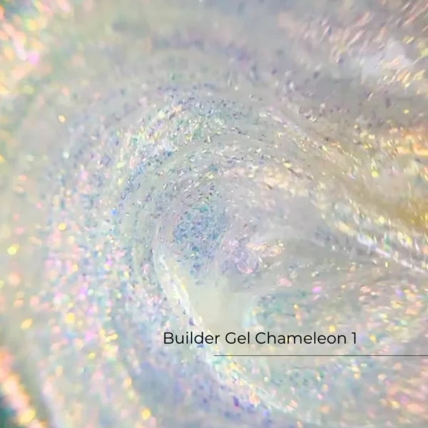Crystal Professional Builder Gel Chameleon №1 15 мл – прозрачный билдер гель с разноцветным эффектом хамелеон