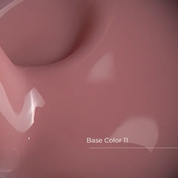 Crystal Professional Base Color №11 кремово-розового цвета 12 мл — камуфлирующая база для ногтей