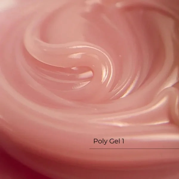 Crystal Professional Poly Gel №1 Rosa 30ml – Acrylgel für Nagelverlängerung und Naturnagelverstärkung