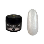 Crystal Professional Builder Gel Flex Collection №3 15 ml – nude Aufbaugel mit feiner Silberfolie