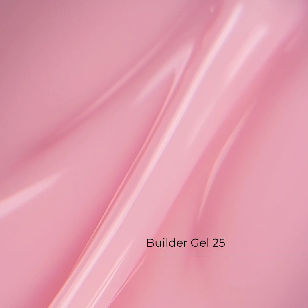 Crystal Builder Gel №25 Light Pink 15ml – Aufbaugel für natürliche Nägel, zarter Nude Look & Nagelverlängerung